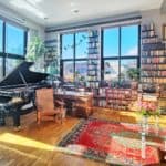 unique apartment in new jersey with walls lined with books