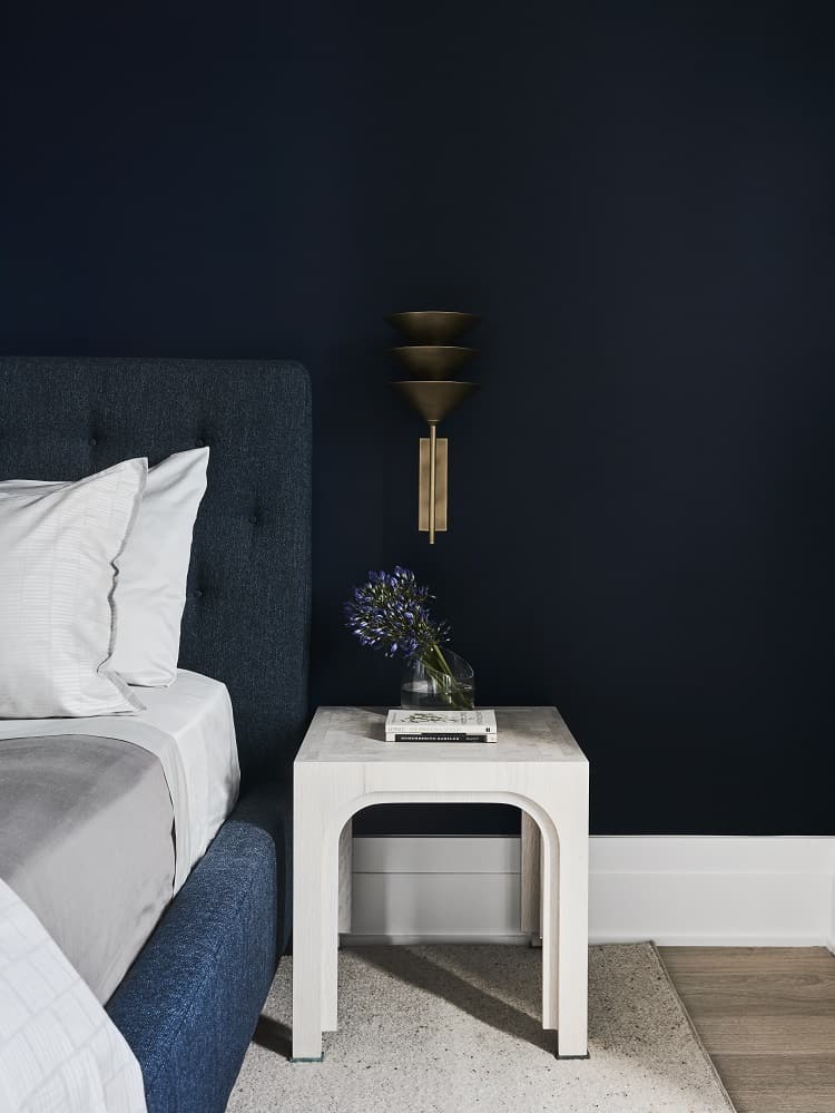 Bedroom design of a $5.7 million condo at 40 Bleecker in Manhattan, NY.