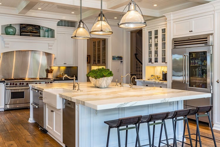 rob lowe's luxurious custom-made kitchen