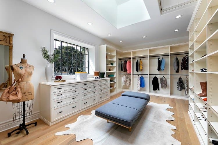 beautiful walk-in closet