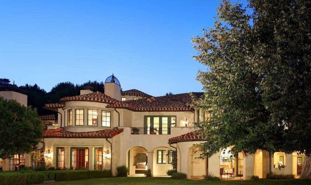 Dwayne Johnson's house, a Tuscan-style villa in Beverly Park