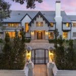 exterior of an elegant estate in beverly hills, north of Sunset Boulevard