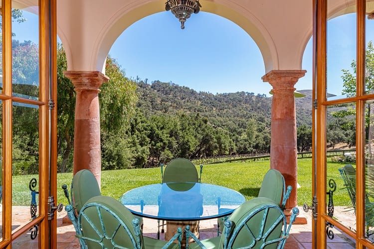 views of the vineyards