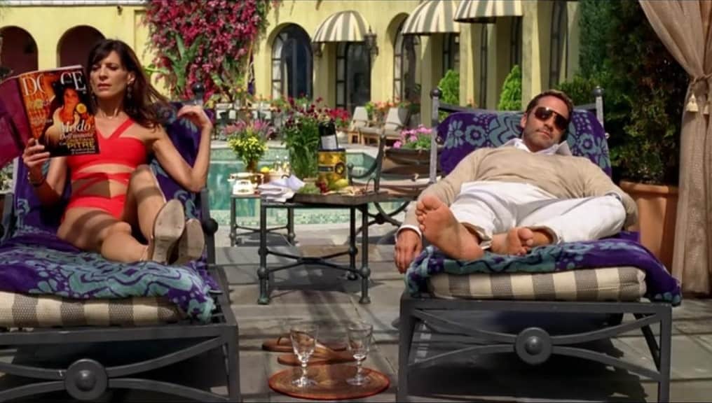 Scene from Entourage shot at Villa Sophia in Los Angeles.