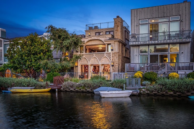 beautiful home on the canal in Venice, California