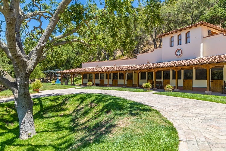 barn converted into a wine-tasting and reception hall