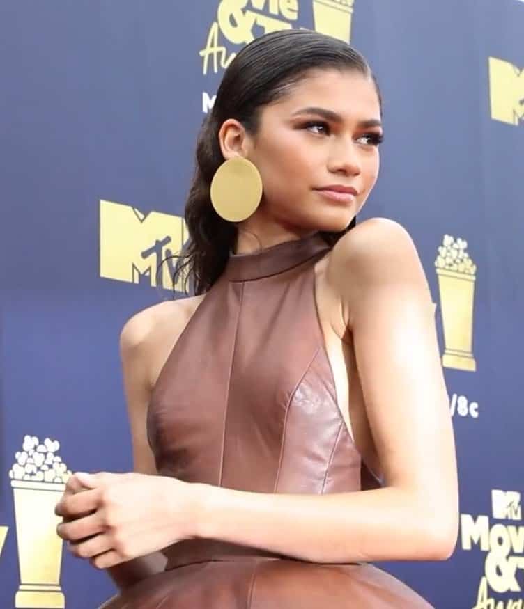 photo of Zendaya attending an MTV movie awards event