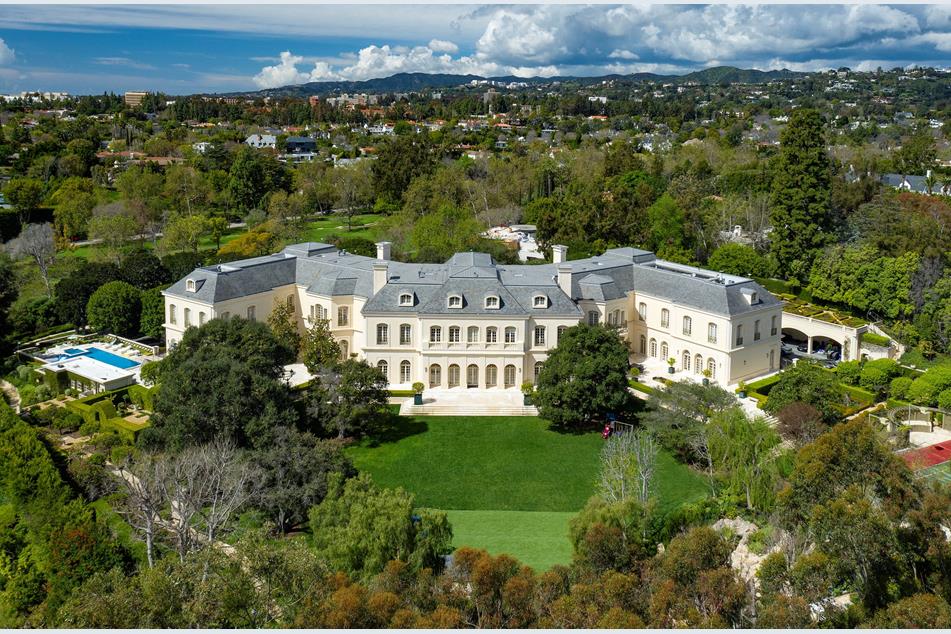 The sprawling Spelling mansion, which is now known as The Manor. 