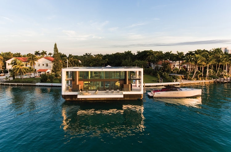 floating mansion, the Arkup