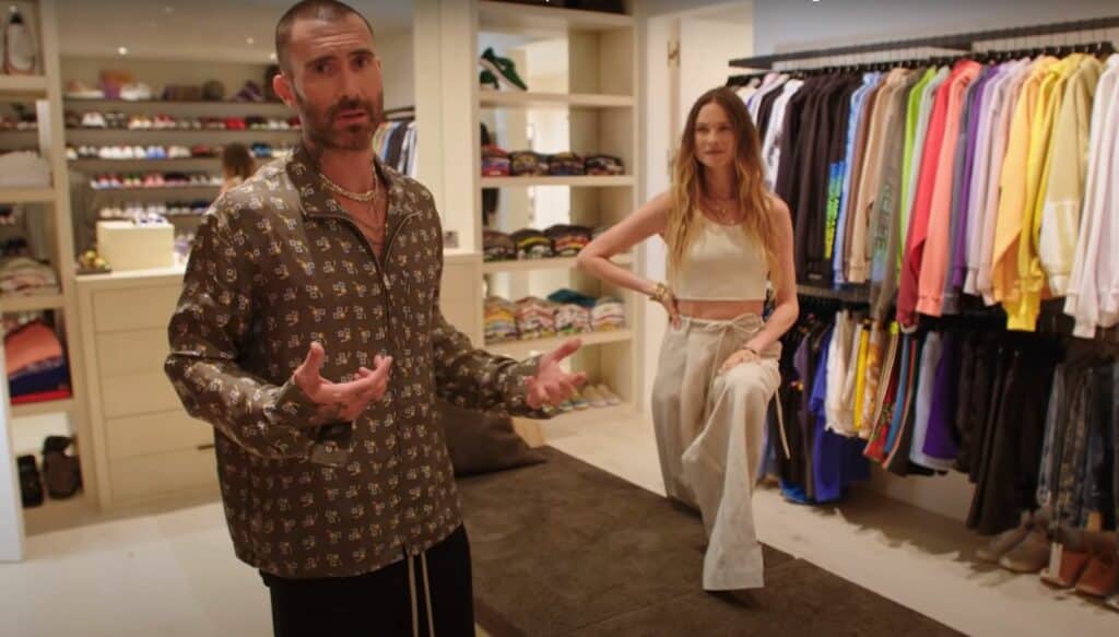 inside adam levine's closet
