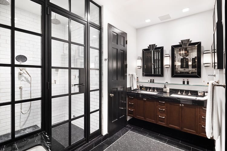 Bathroom of David Burtka and Neil Patrick Harris' house in Central Harlem, New York.