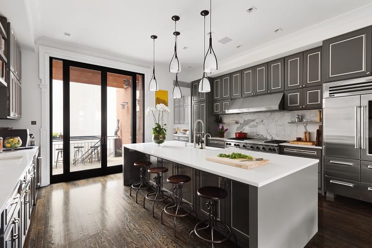 kitchen Inside David Burtka and Neil Patrick Harris' house in Central Harlem, New York. 