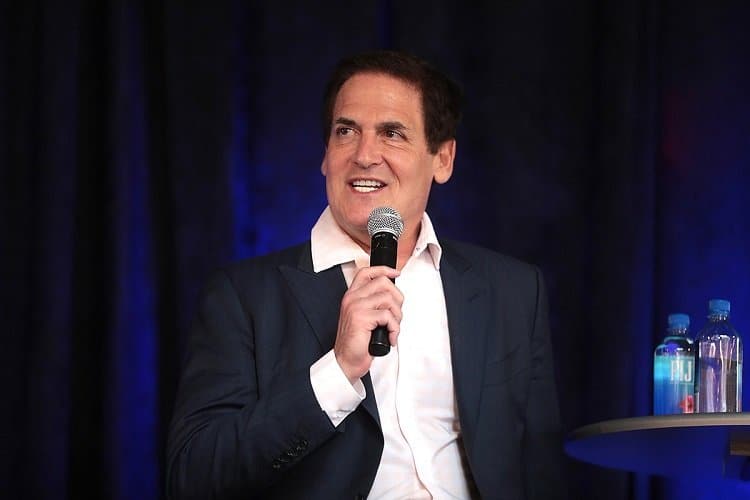 Entrepreneur Mark Cuban speaking during an interview