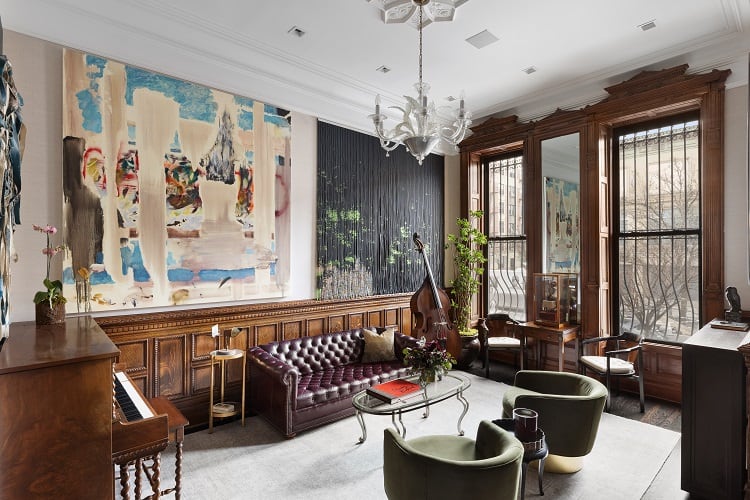 parlor Inside David Burtka and Neil Patrick Harris' house in Central Harlem, New York.