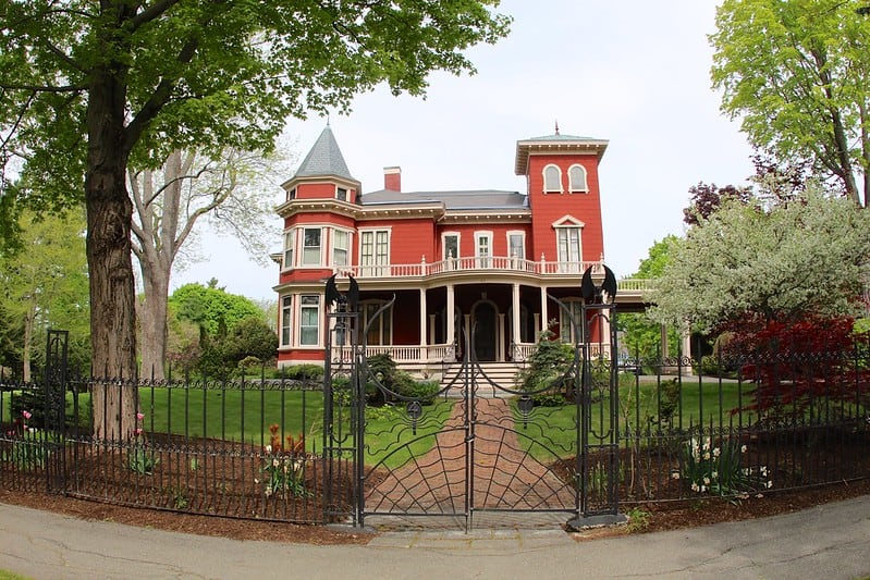 Stephen King's house at 47 West Broadway in Bangor, Maine.