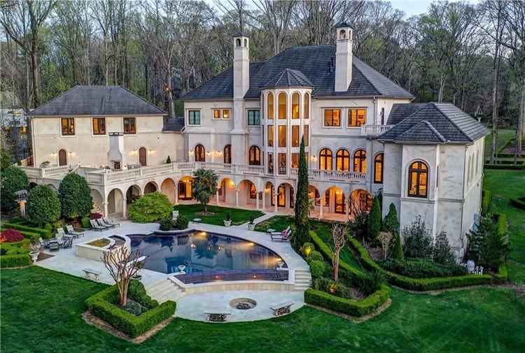 Cardi B and Offset's sprawling mansion in Atlanta.