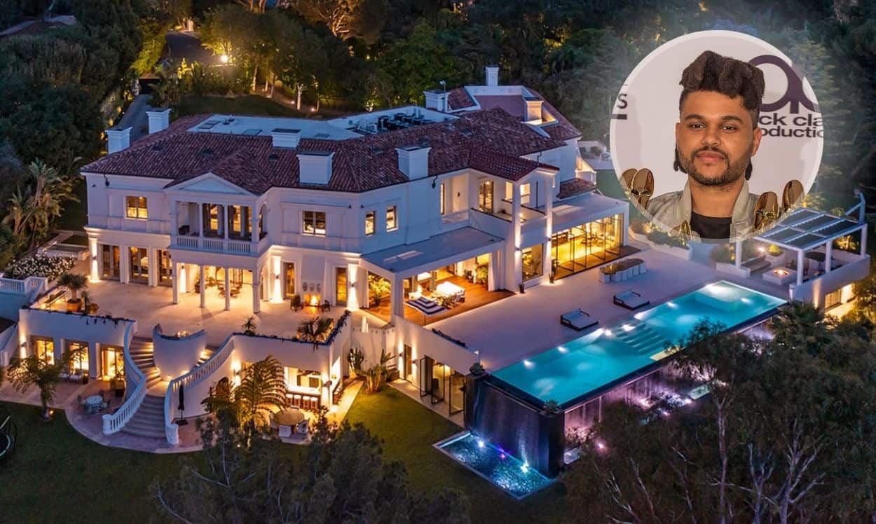 singer The Weeknd's house in Bel-Air, Los Angeles