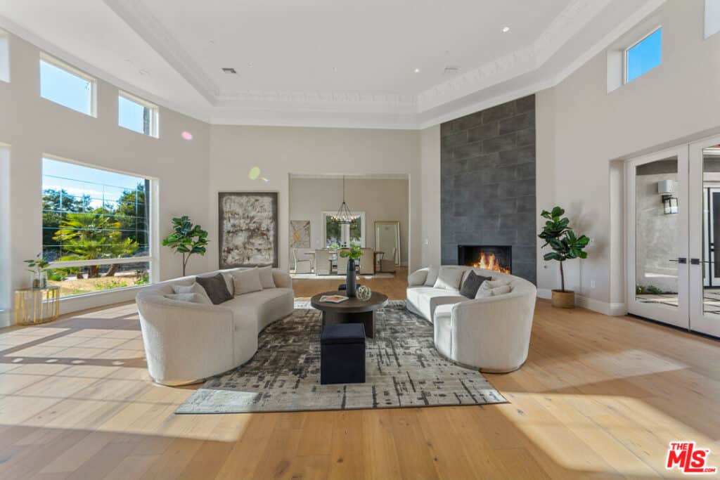 The new Hype House is flooded with natural light, and features many common areas for both leisure and filming.