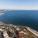 Oceanfront homes in the Pacific Palisades neighborhood of Los Angeles