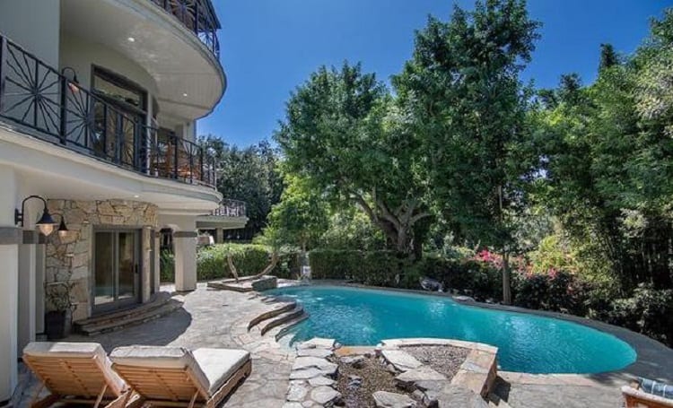 Outdoor area with a pool