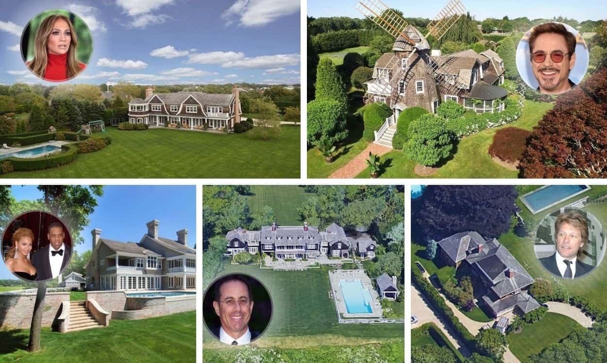 Celebrities owning houses in the Hamptons