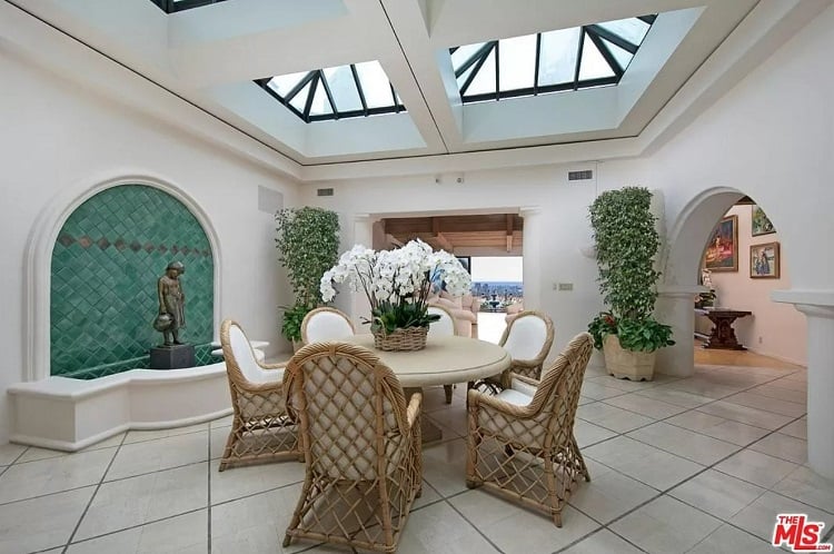 Inside LeBron James' house in Beverly Hills, Los Angeles.