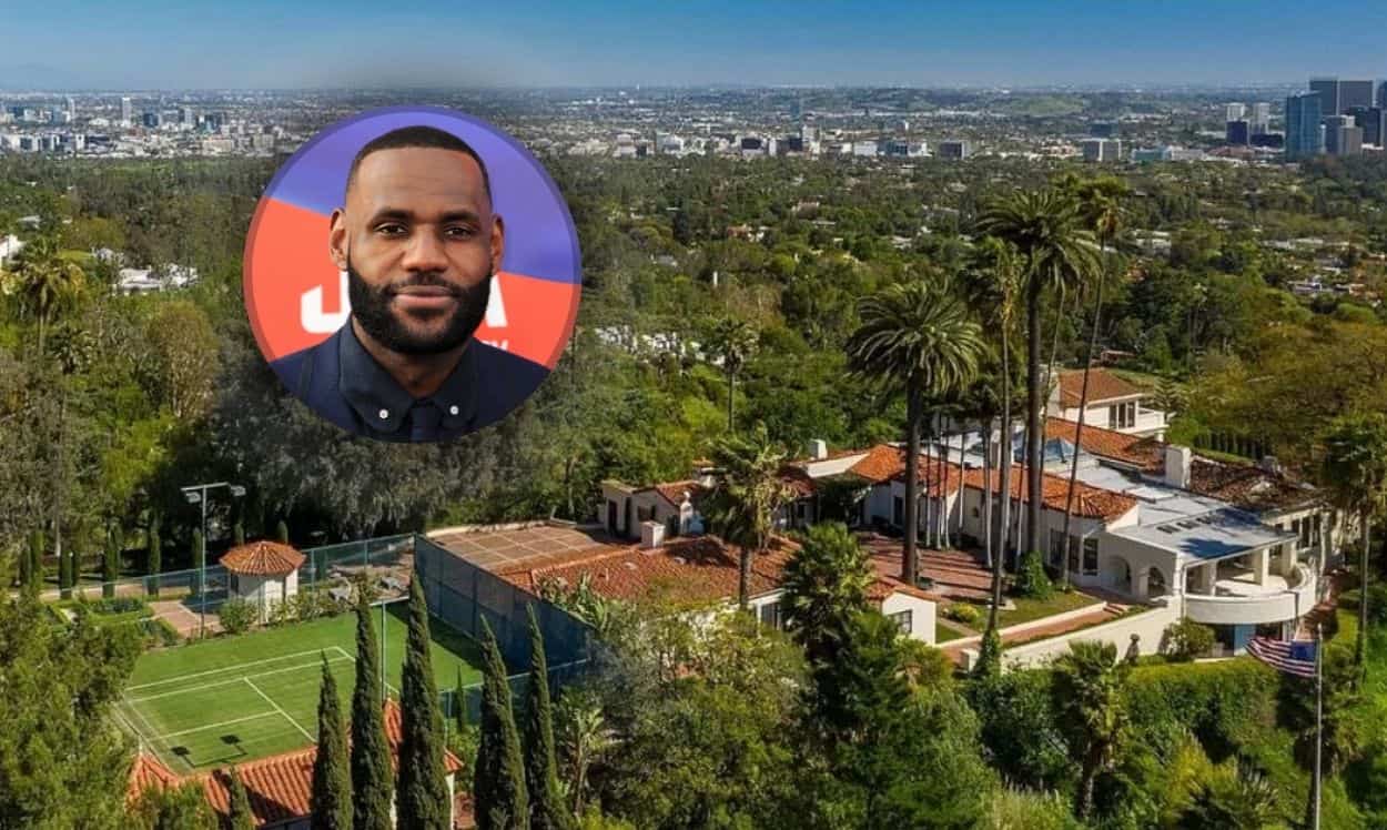 Beverly Hills house where LeBron James lives