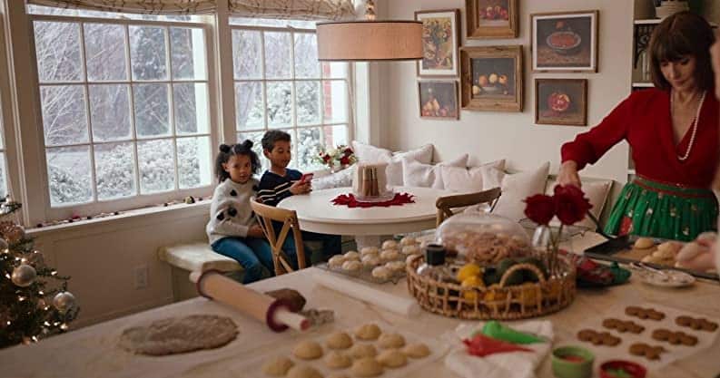 kitchen of the Caldwell house in Happiest Season movie