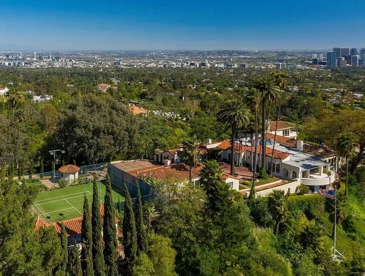 LeBron James' most expensive home is a striking $36.75 million property in Beverly Hills which was once owned by Hugh Hefner and occupied by Katharine Hepburn.