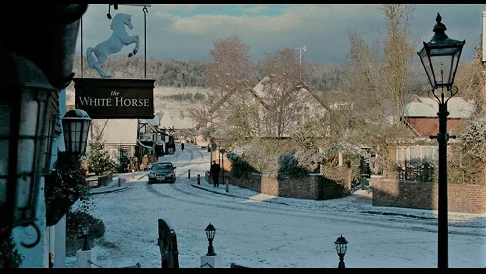 Exterior shot of The White Horse pub in The Holiday.