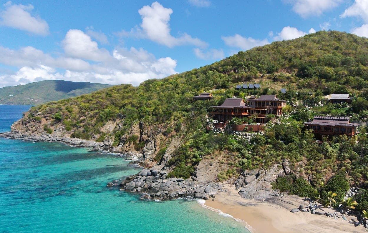 Villa Katsura, a Japanese-inspired house in British Virgin Islands