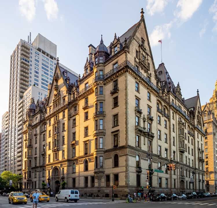 The Dakota building on the Upper West Side of Manhattan, in New York City.