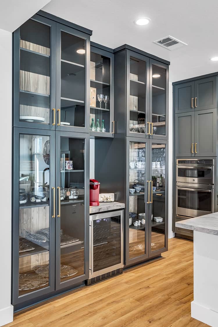 Kitchen cabinets inside Jasmine Roth's house remodel on Season 1 of HGTV's Rock the Block competition series.