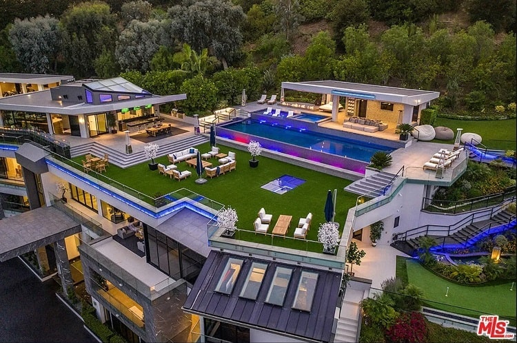 The mega-mansion Dan Bilzerian rented in Bel-Air is on the market for $67.5 million.