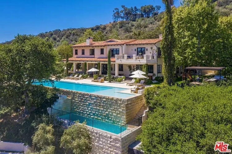 Jessica Biel and Justin Timberlake's house in Los Angeles, which is currently on the market asking $35 million. 