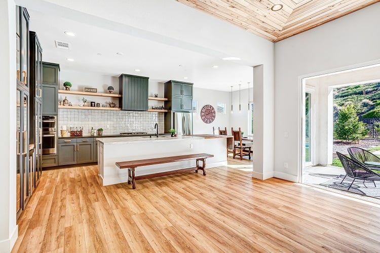 Kitchen inside Jasmine Roth's house remodel on Season 1 of HGTV's Rock the Block competition series.