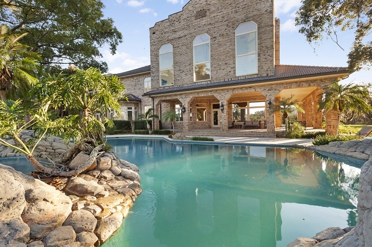 Pool of the Bilzerian mansion. 