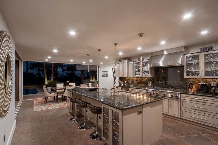 kitchen and dining room inside Bing Crosby's former home