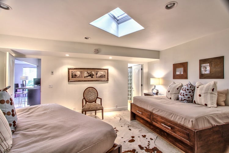 Inside the JFK wing of the Crosby estate.