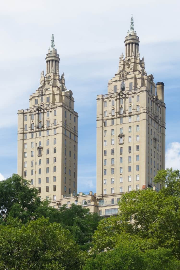 The San Remo twin towers, home to some of the city's most exclusive apartments. 