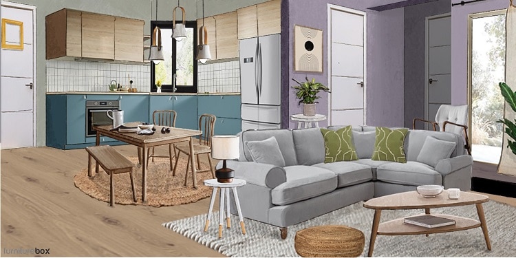 The FRIENDS apartment reimagined in a contemporary design style.
