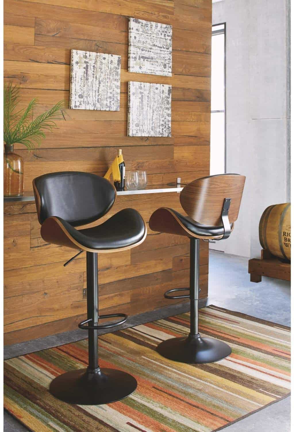 mid-century modern bar stools