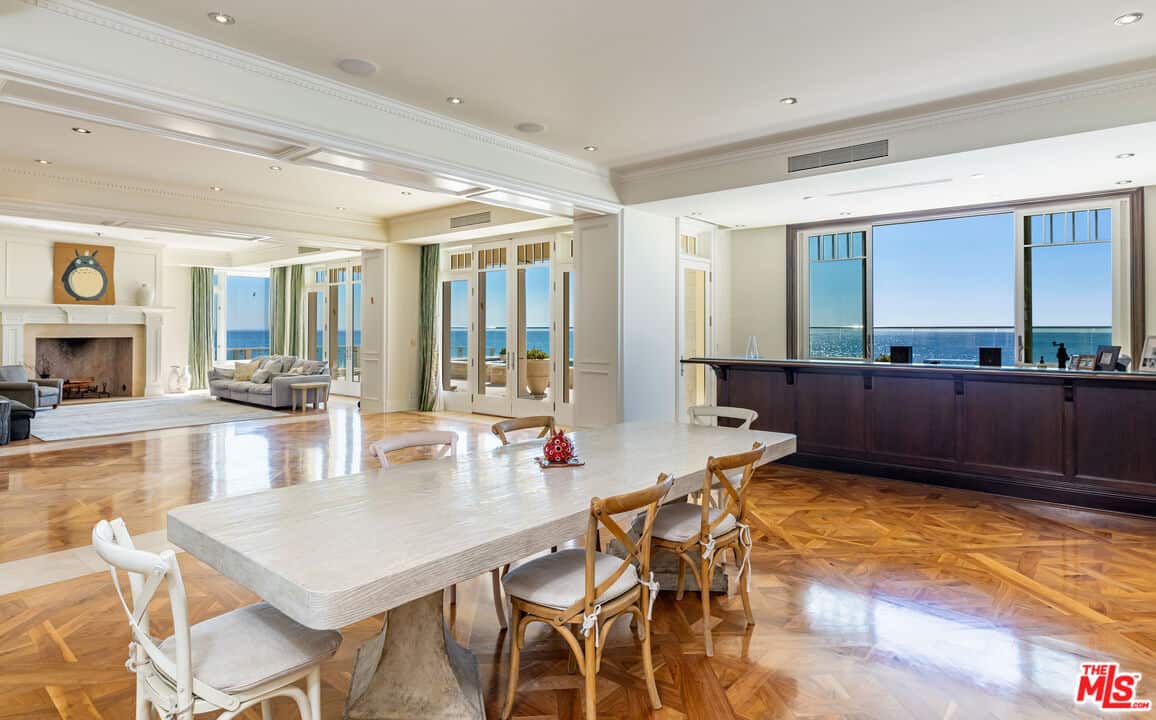 Kitchen and living area Inside Grant Cardone's new house in Malibu, Calif.
