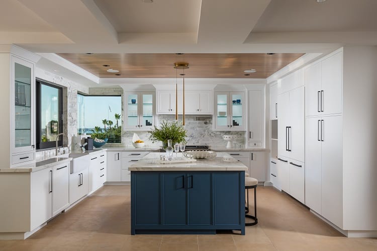 kitchen of the Island House in Corona Del Mar 