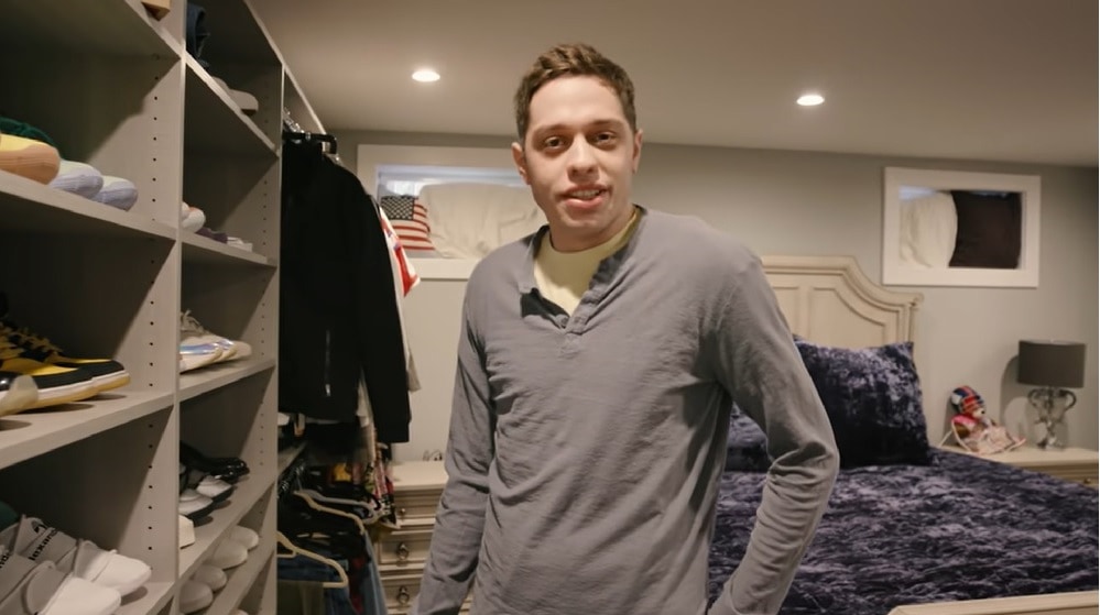 The basement of Pete Davidson's mom's house, toured for Netflix is a Joke.