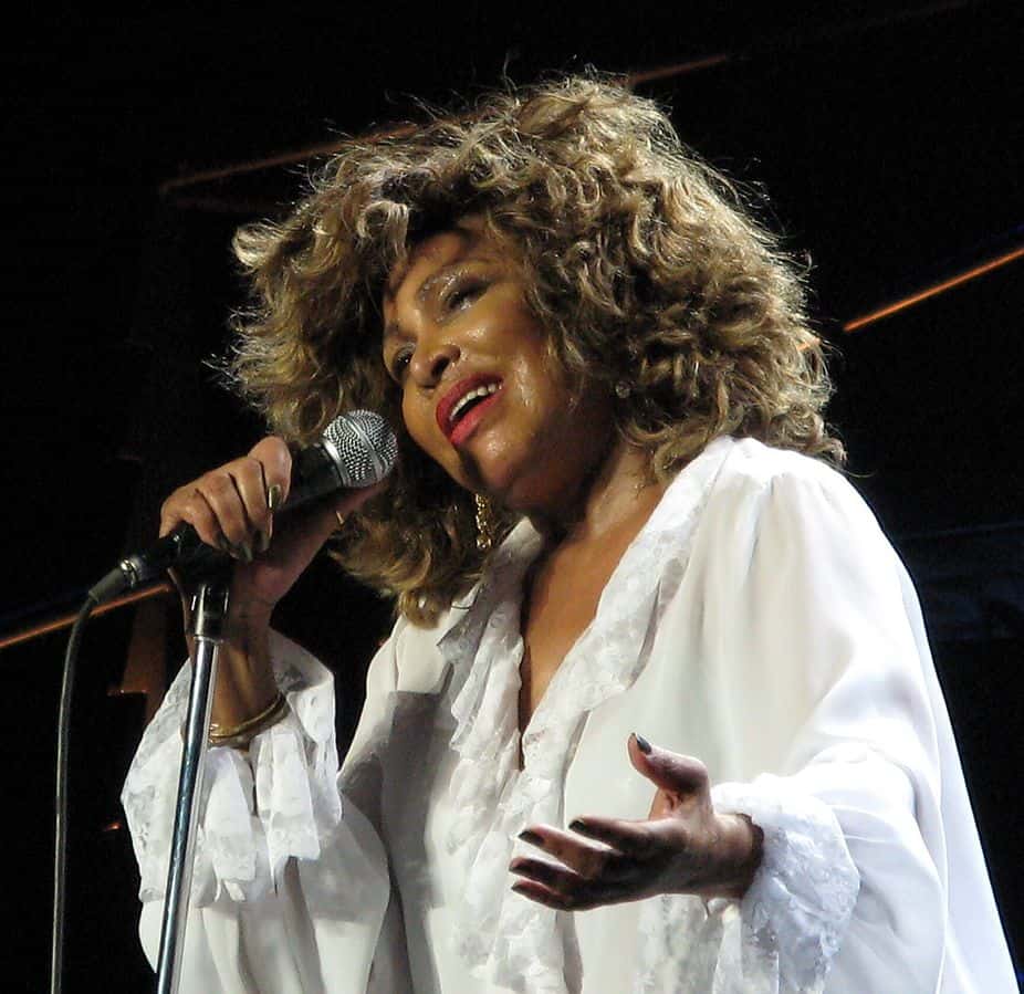 photo of Tina Turner performing on stage