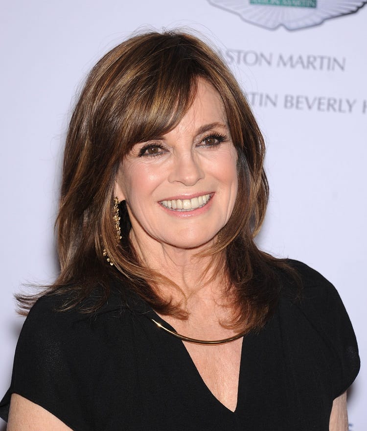 close-up photo of Dallas actress Linda Gray