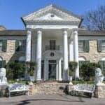 Exterior of Graceland mansion, Elvis Presley's longtime home