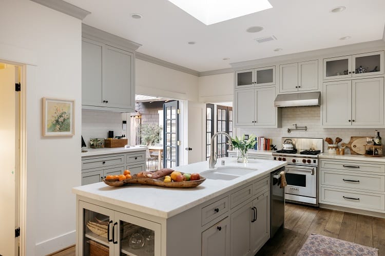 revamped kitchen of an LA craftsman house