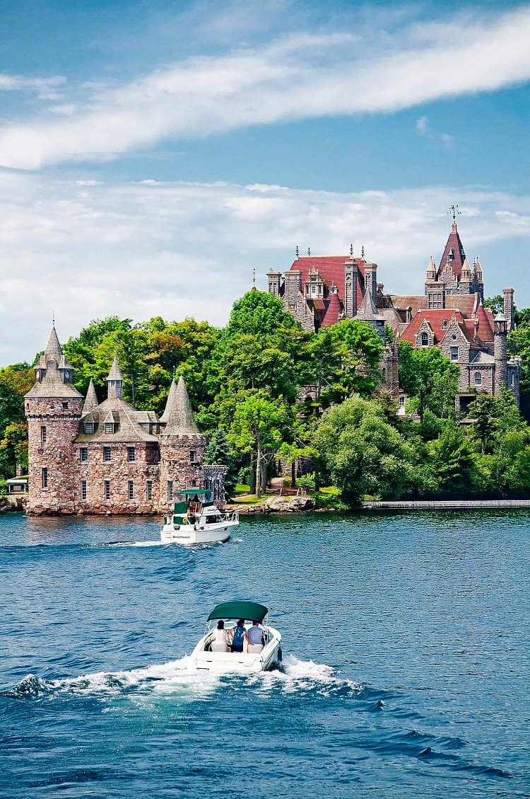 Boldt Castle on Heart Island (part of the Town of Alexandria, in Jefferson County) on the Saint Lawrence River. 